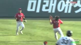 20110424 KIA 안치홍의 뛰어난 순발력