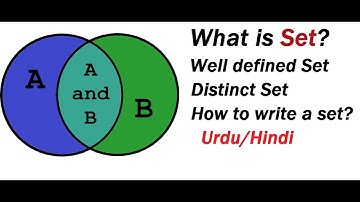 What is Set?| Well defined Set | Distinct Set | How to write a set? | Urdu/Hindi.