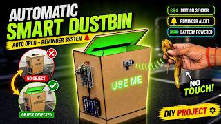 How to Make Smart Reminder Dustbin with Arduino | Waste Management Project Idea