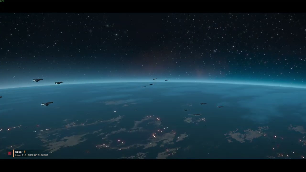 Helldivers 2, The Star of Peace's first shot, firing at Penta