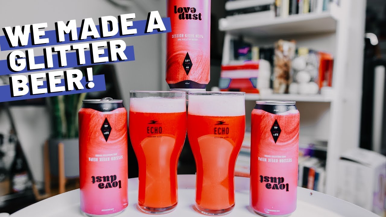 WE MADE A GLITTER BEER!! | Craft Beer Collab Review - Session Kviek NEIPA w/ Lactose + Glitter