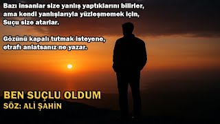 Ben Suçlu Oldum Söz - Ali̇ Şahi̇n