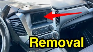 HOW TO: remove factory radio/stereo infotainment screen (2015 - 2020 Tahoe, Suburban, Yukon)