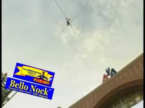 Bello Nock Walks High Wire Over Dallas