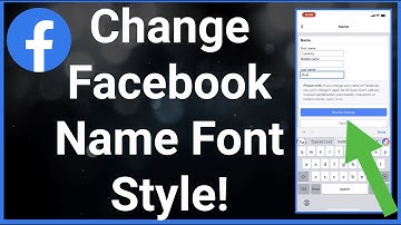 How To Change Facebook Name Font Style