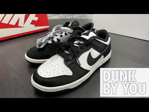 NIKE BY YOU DUNK LOW WHITE BLACK ダンク パンダ