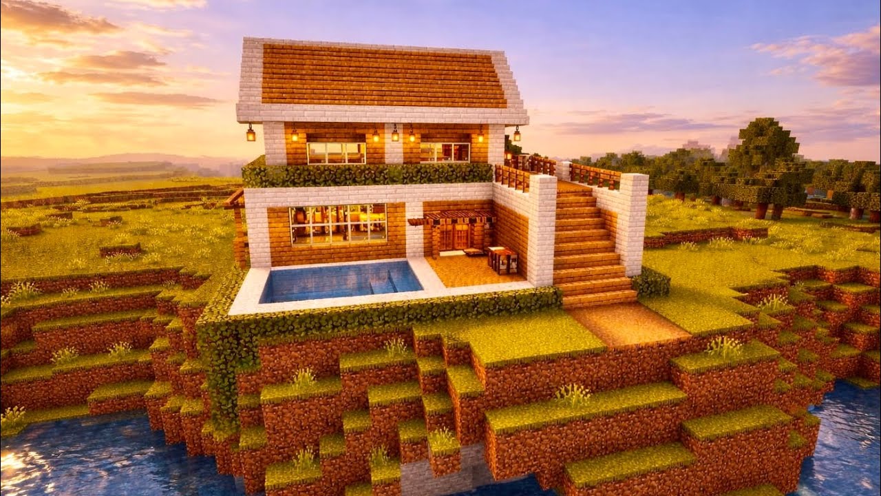 MELHOR CASA DE SOBREVIVÊNCIA SIMPLES - Minecraft
