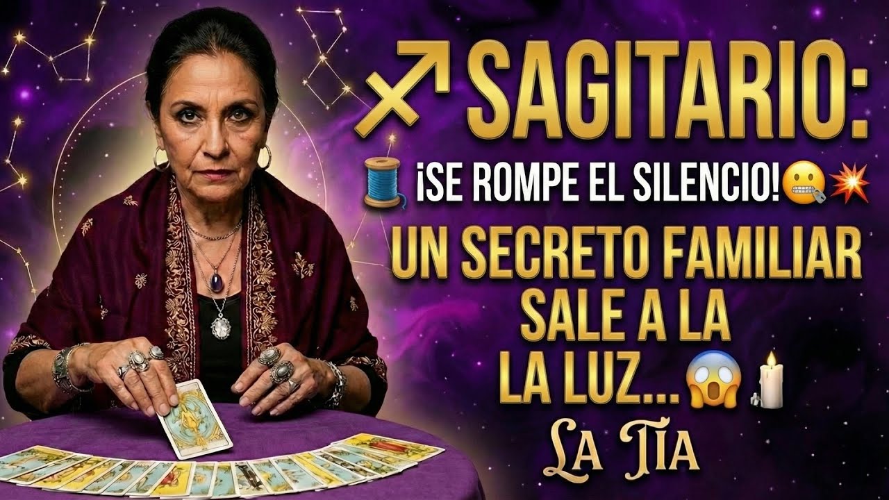 ♐ SAGITARIO 🧵 ¡SE ROMPE EL SILENCIO! 🤐💥 UN SECRETO FAMILIAR SALE A LA LUZ... 😱🏠🕯️