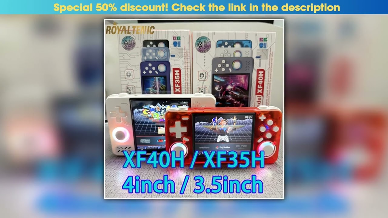 XF40H XF35H Pocket Video Player Retro Handheld Game Console 4 35 IPS Screen 4000mAh 30Emulators