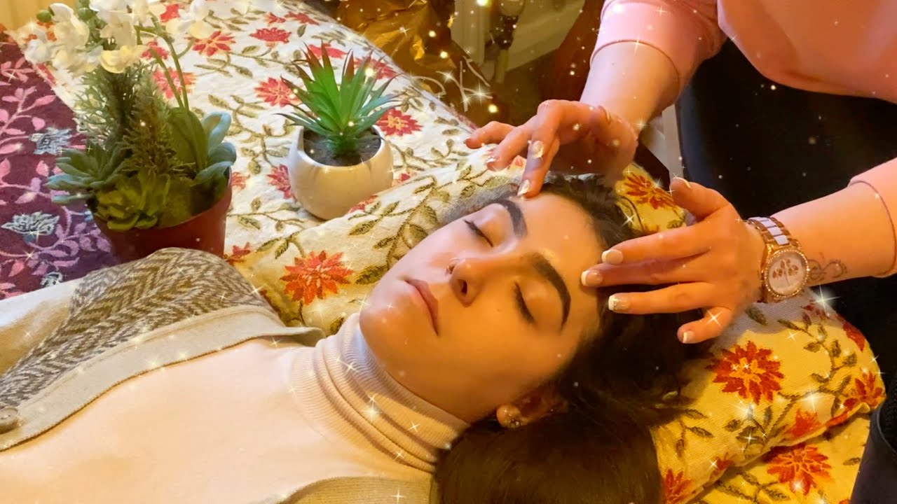 🧡 ASMR ~ Calming REAL PERSON Face Pampering ~ Gentle Touch, Tapping & Caressing ~ No Talking 🧡