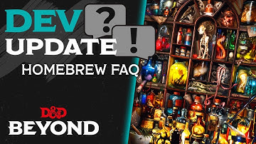 How Do We Fulfill the Potential of Our Homebrew System? | Dev Update | D&D Beyond