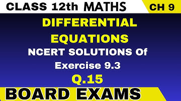15. Find the equation of a curve passing through the point (0, 0) and whose differential equation is