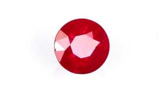 Rich Ruby Loose Gem in Round Cut, Vivid Red, 7.1 mm, 1.77 carats at AfricaGems