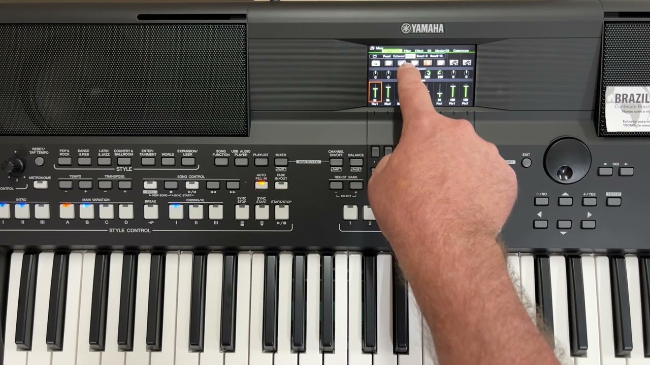 Como editar um ritmo e salvar,  teclado yamaha psr sx 600