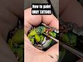 Let's freehand paint an Orky Tattoo. #warhammer40k #orks