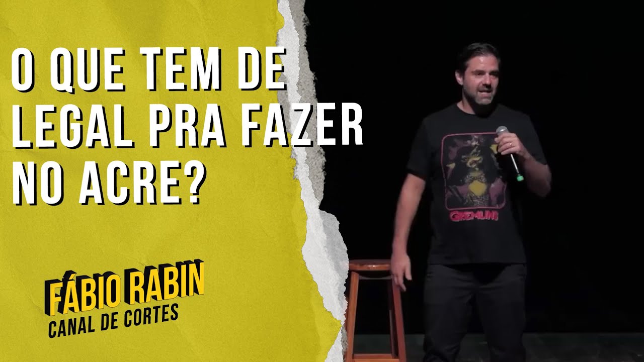 O cara veio do ACRE pra assistir meu show! - Cortes do Rabin - YouTube