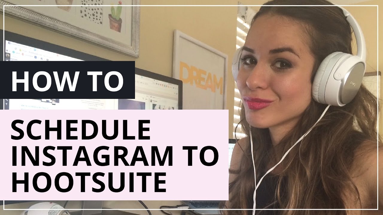 How To Schedule Posts On Instagram Via Hootsuite - YouTube