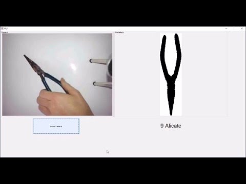 Machine Vision System - 10 common tools recognition using MATLAB & IPCAM