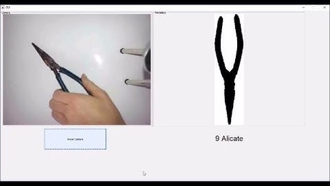 Machine Vision System - 10 common tools recognition using MATLAB & IPCAM