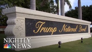 Trump Has Spent A Third Of His Presidency So Far At Trump-Branded Properties | NBC Nightly News