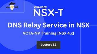 VMware NSX 4.x Training | Lecture No. 32| NSX DNS Relay Service | Use Cases & Benefits | GoVMlab