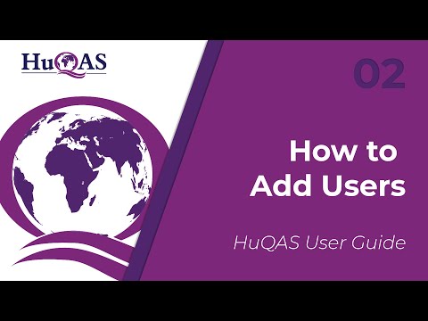 How to add users - HuQAS EQA