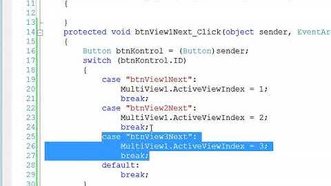 Multiview Control Kullanimi