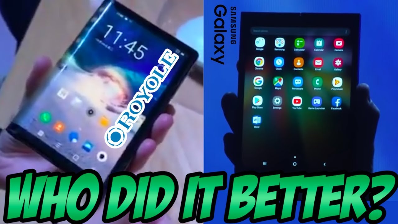 Royole FlexPai or Samsung Galaxy X - Which Folding Phone Reveal Did It Better?