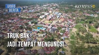 Luapan Sungai Batang Serangan Lumpuhkan Kota Tanjung Pura, Langkat