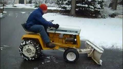 Cub cadet 107 Plowing