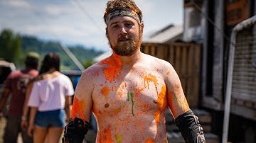 He Ran the Paintball Gauntlet – Thousands of Paintballs Fired!