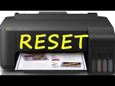 Video: How To Reset The Counter In The Printer