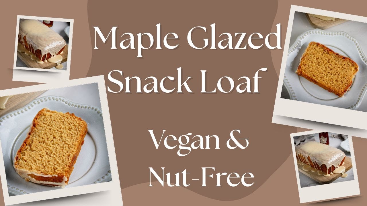 Nut-Free Maple Glazed Snack Loaf (Vegan, One Bowl)