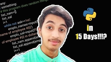 How I Learned Python in 15 days