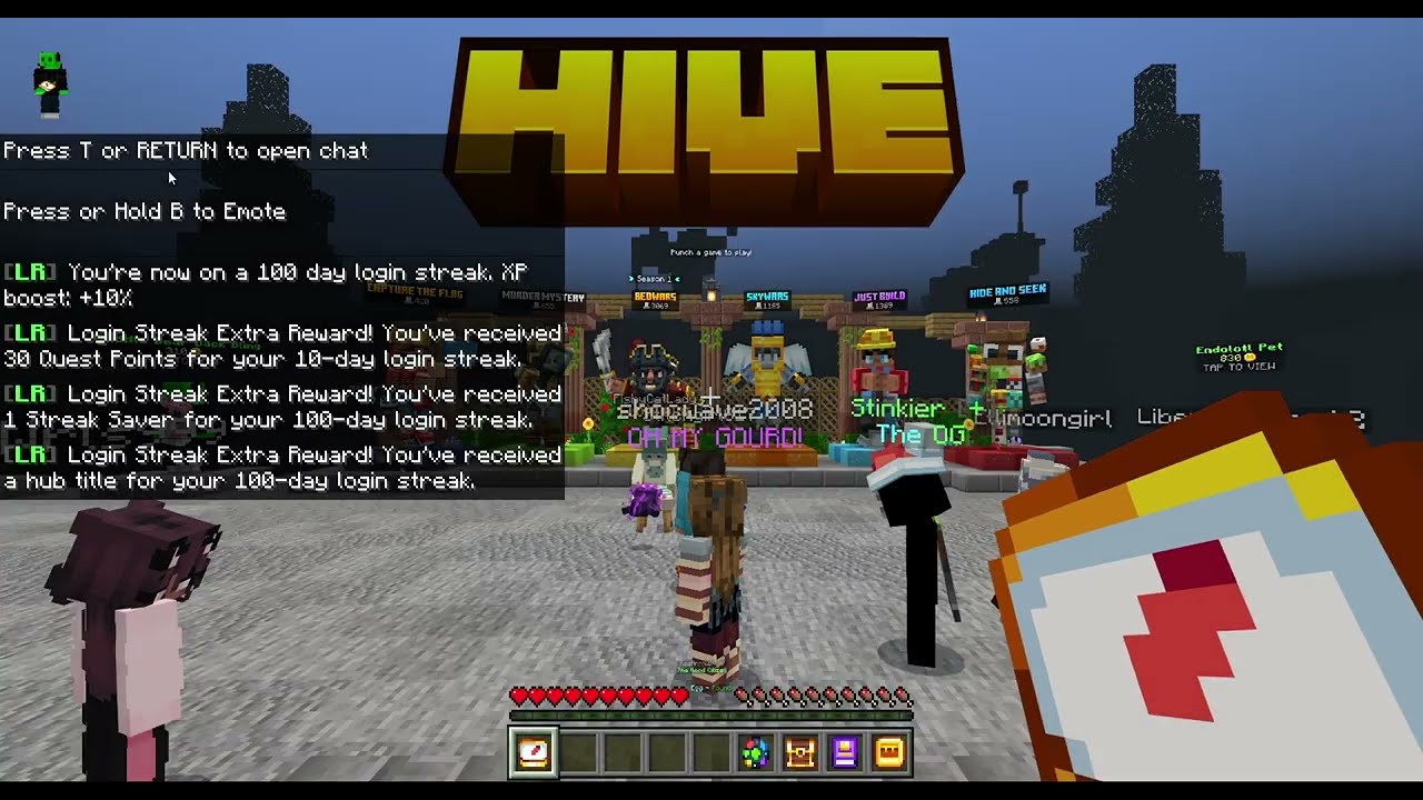 100 days hive login streak!!