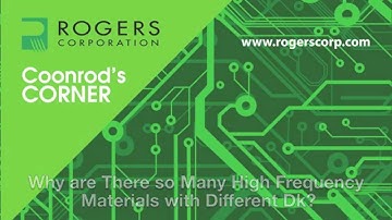 Why are There so Many High Frequency Materials with Different Dk