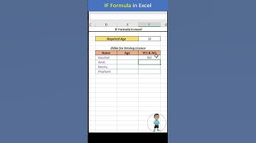 Excel Interview Question IF Formula in Excel #excel #microsoftexcel #excel #exceltutorial #exceltips