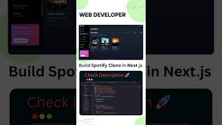 Build Spotify Clone in Next js #nextjs #react #clone #coding #frontendcourse #webdesign