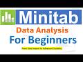 Learn MINITAB Data Analysis: Data Import, Anova, T-test, Chi-Square, Regression, Correlation, Charts