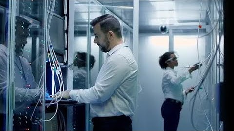 Data Experts Doing Routine Maintenance Stock Video