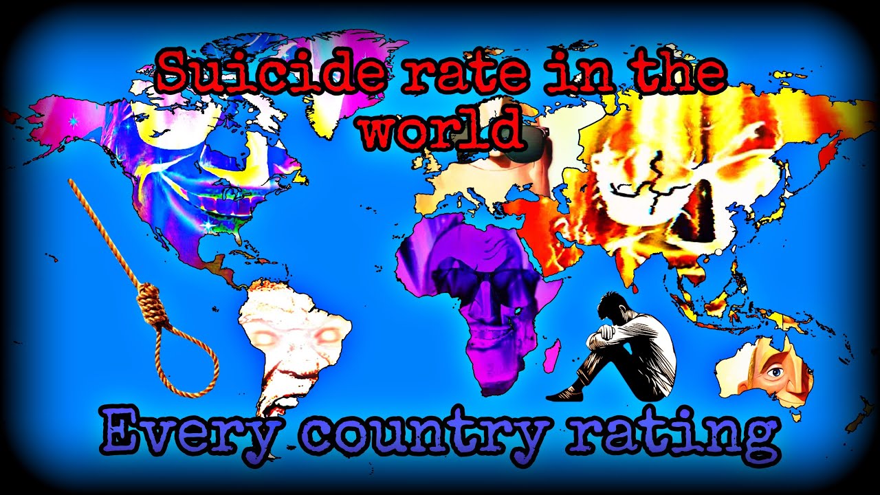 (Suicide rate in the world) Mr Incredible becoming canny/uncanny mapping (3k subscribers special)