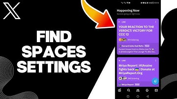 How To Find Spaces Settings On X Twitter App