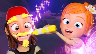 Pirate Dad LEARNS ART!! whats inside Adley's Fairy Creative Cave! new Spacestation Animation Cartoon