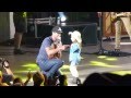 Luke Bryan and his newest star...PNC 08-24-13