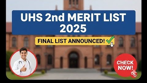 UHS SECOND MERIT LIST UPDATE, PODCAST WITH DR JAVED @abdulhafeezkhansikhani 