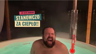 Jak sprawuje się balia zimą? Ile drewna trzeba do zagrzania wody do 40°C? Dekorujemy taras zimowy