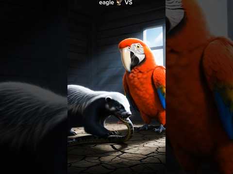 Honey badger aur mitthu ki kahani #parati #shortfeeds #viral