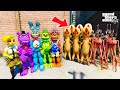 СИРЕНОГОЛОВЫЙ И SCP СТАТУЯ ОХОТЯТСЯ НА НАС АНИМАТРОНИКОВ FNAF В ГТА 5 МОДЫ SIREN HEAD GTA 5 MODS