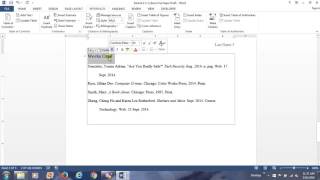 How to Generate a Works Cited Page Microsoft Word