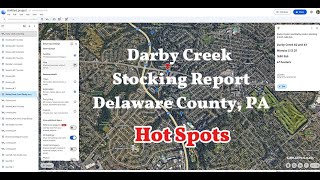 Trout stocking report 5.12.25 Darby Creek in Delaware County Pa. Hot spot locations #troutfishing